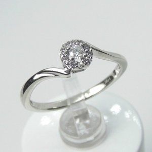 10KW Gold Diamond HALO Ring 6